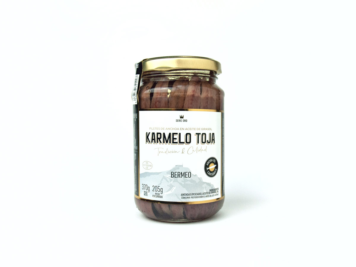 Karmelo Toja – Anchoa del Cantábrico Frasco 370gr Karmelo Toja - Anchoa del Cantábrico Frasco 370gr